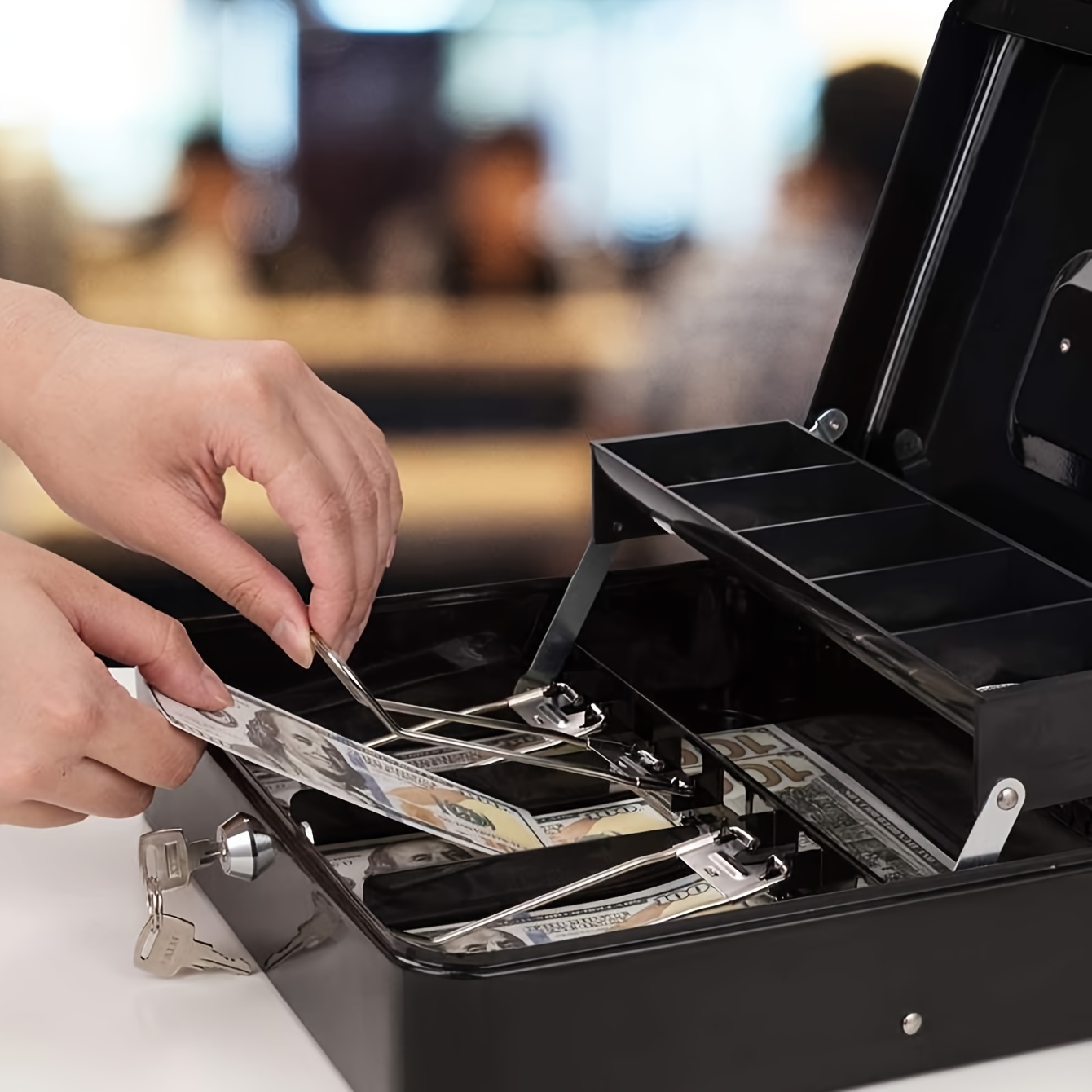 Caja De Dinero Con Llave - Temu