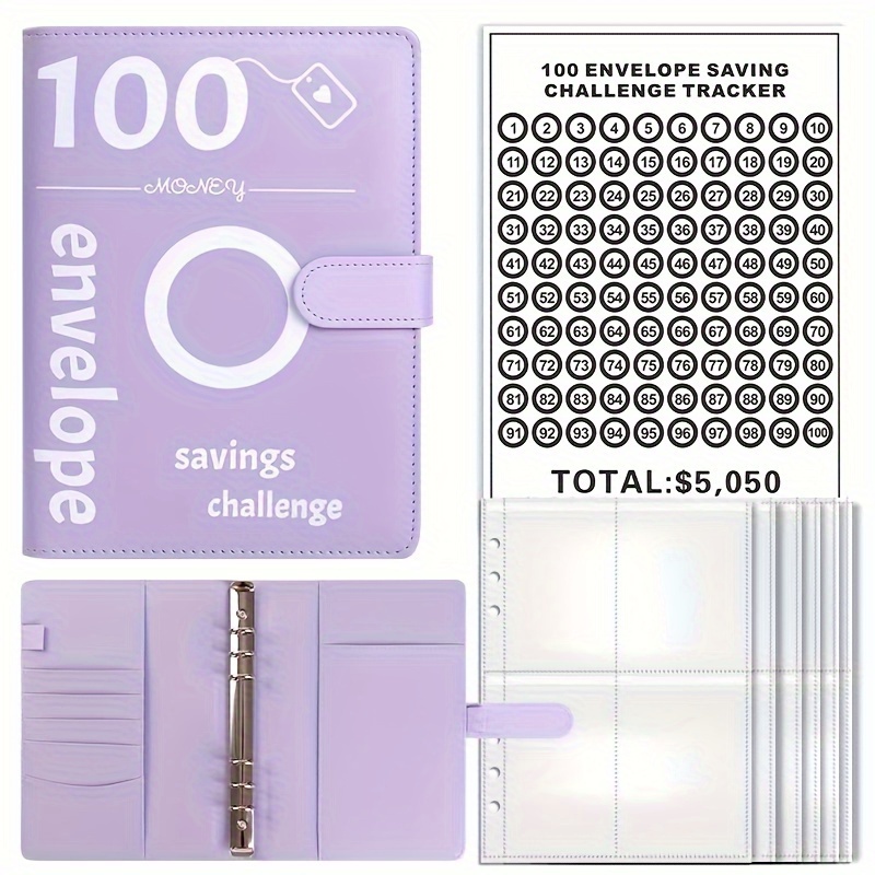 Couple 100 Days Money Saving Saving Challenge 100 Envelope - Temu