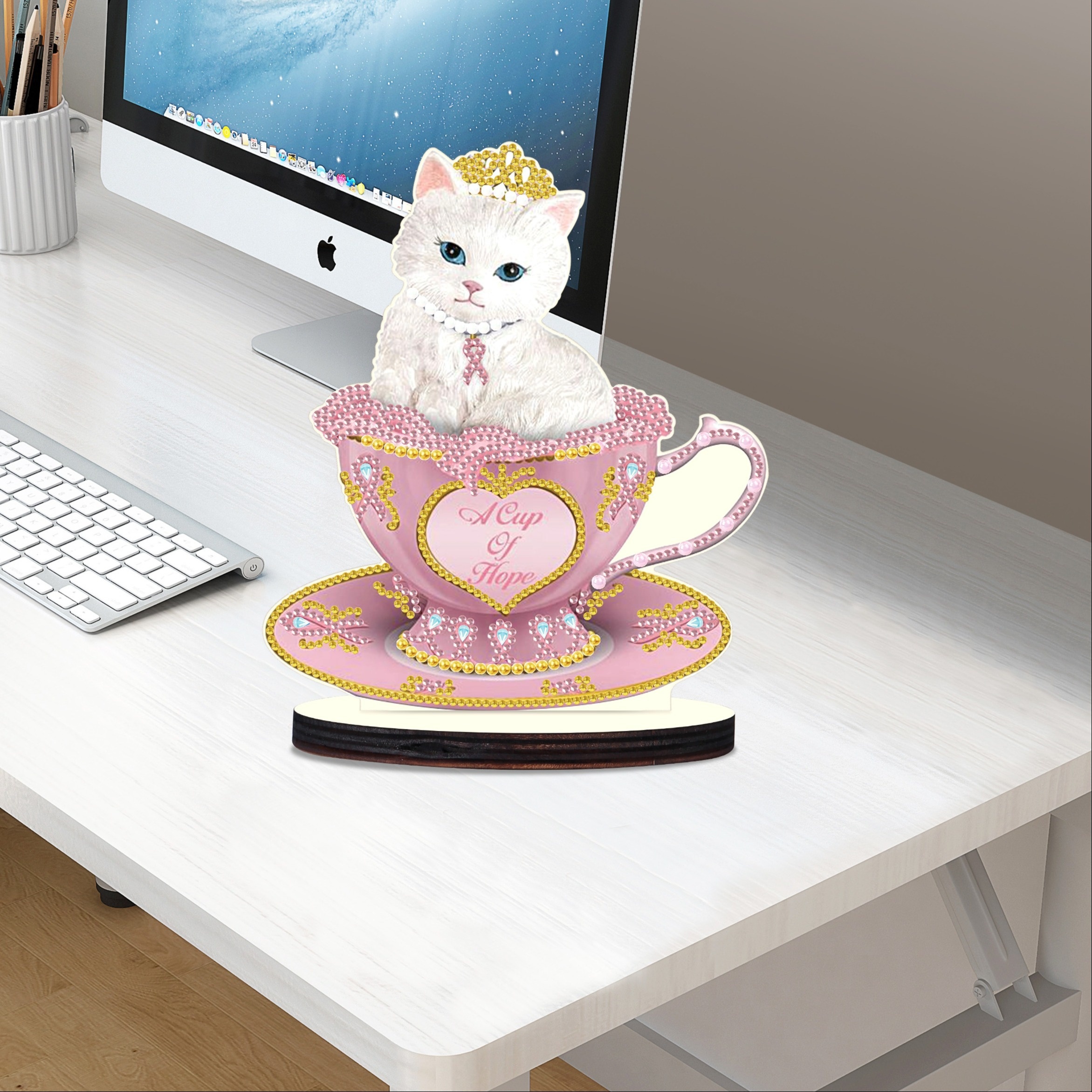 Diamond Painting Kits Ornament Cat Diy Desktop - Temu