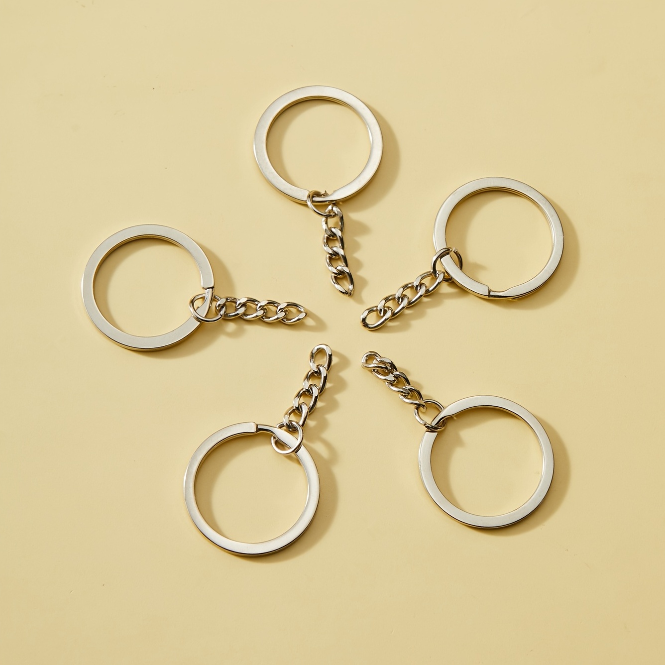 5pcs Key Chains for Crafts Keychain Rings Chain Split Key Ring Suitable for Keychain, Crafts, Jewelry, Jewels Making and DIY,Temu