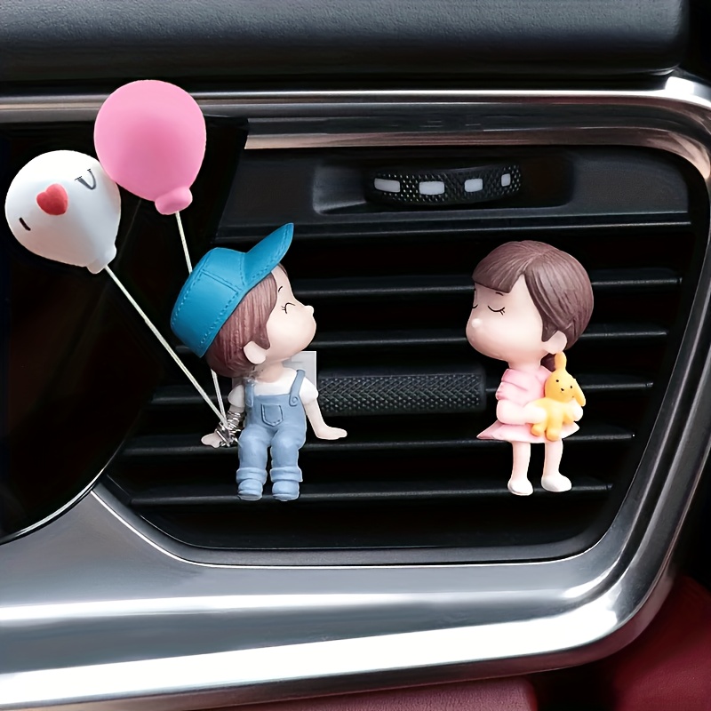 1 Stück Süße Auto dekoration Cartoon paare action figuren - Temu