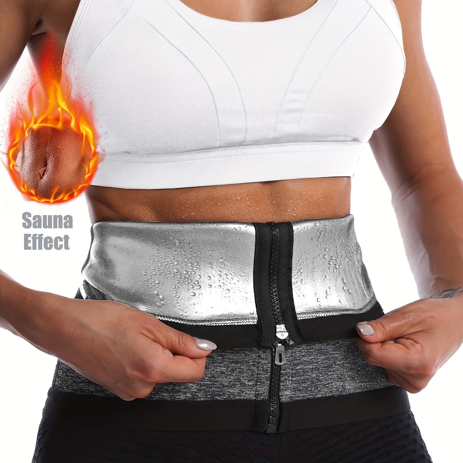 Waist Trainer Women Sauna Sweat Waist Belt Waist Trimmer - Temu