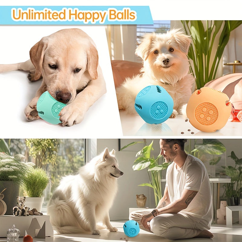 Dog Ball Toys Dog Leaking Food Toy Rubber Chew Toys For Dog - Temu