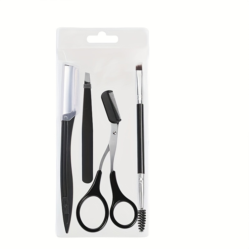 4pcs Eyebrow Grooming Kit Stainless Steel Set