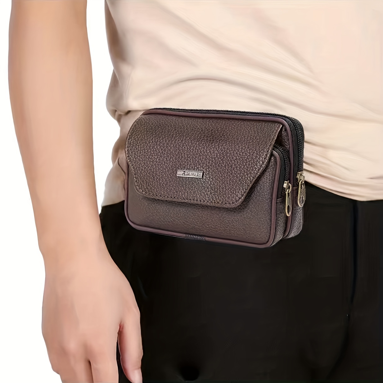 Leder Taille Tasche Multifunktions Sport Pack Handy Tasche Große
