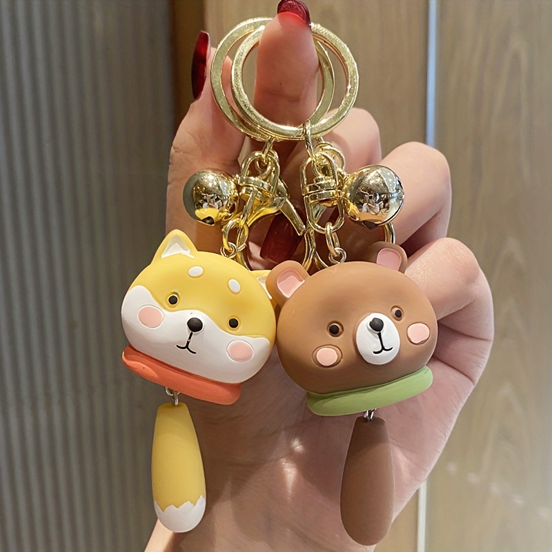 Cartoon Resin Love Rabbit Keychain Men And Women Cute Creative