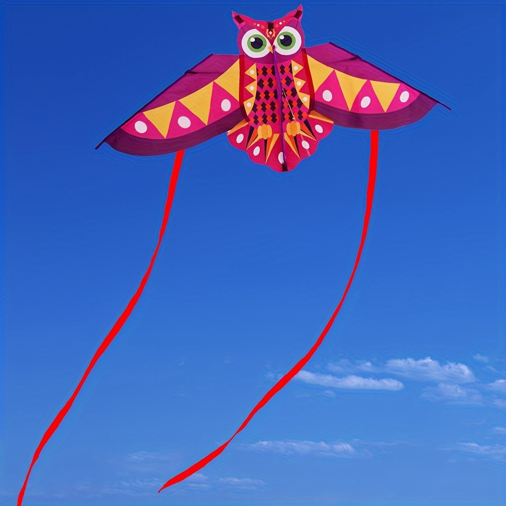 1pc 1 15m owl kite with 50m line for outdoor flying entertainment details 6