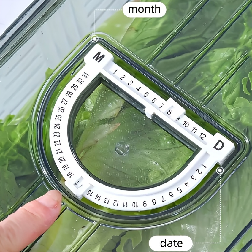 1pc Transparent PET Timing Refrigerator Fresh keeping Box