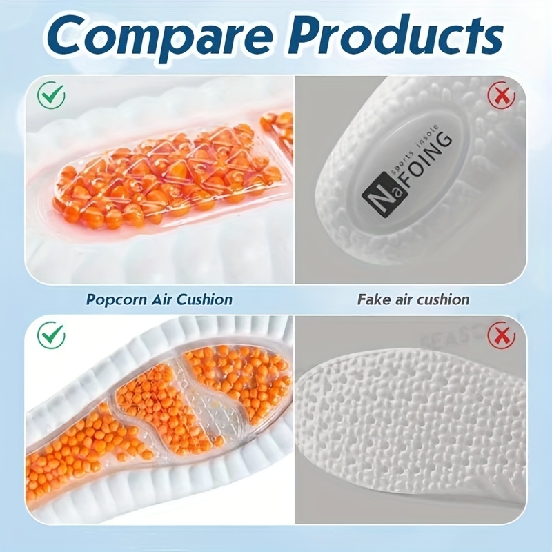 Sports Shock Absorption Insole Memory Foam Arch Support Orthopedic Shoes Pad