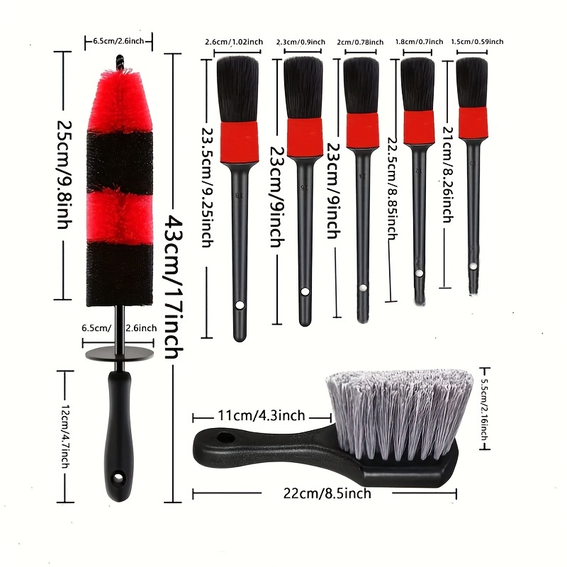 Car Cleaning Brush, Car Wash Tool Set, Car Detailing Brush Set, Drill Brush  Attachment Set, For Car Interior, Exterior, Wheel Cleaning, Grinding,  Polishing, To Meet Various Car Cleaning And Daily Cleaning Needs