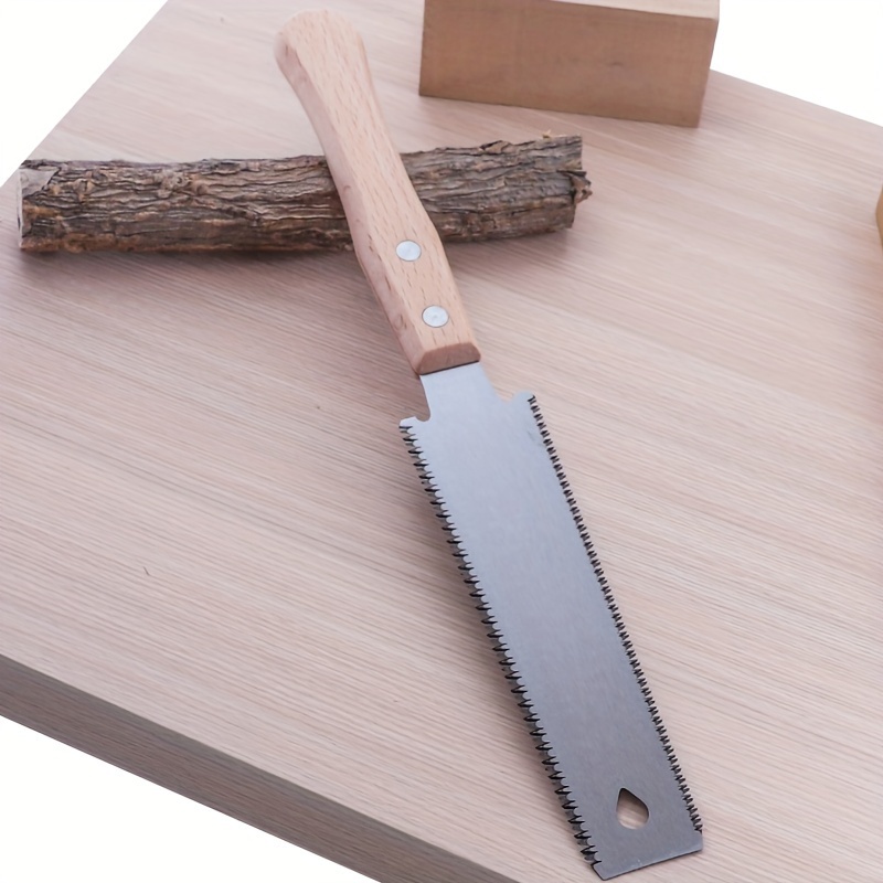 Sierra de mano japonesa para carpintería, mango de madera de 12 pulgadas,  hoja flexible, sierra de tracción pequeña, sierra de corte de precisión de