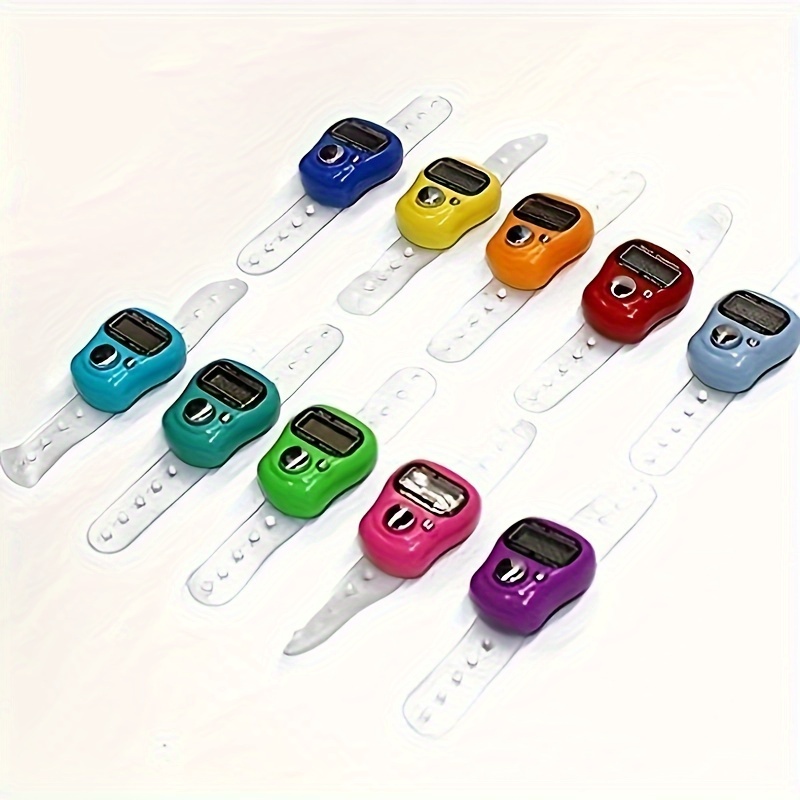 10 PCS Compteur de doigt en plastique manuel de style mini compteur  électronique, livraison de couleurs