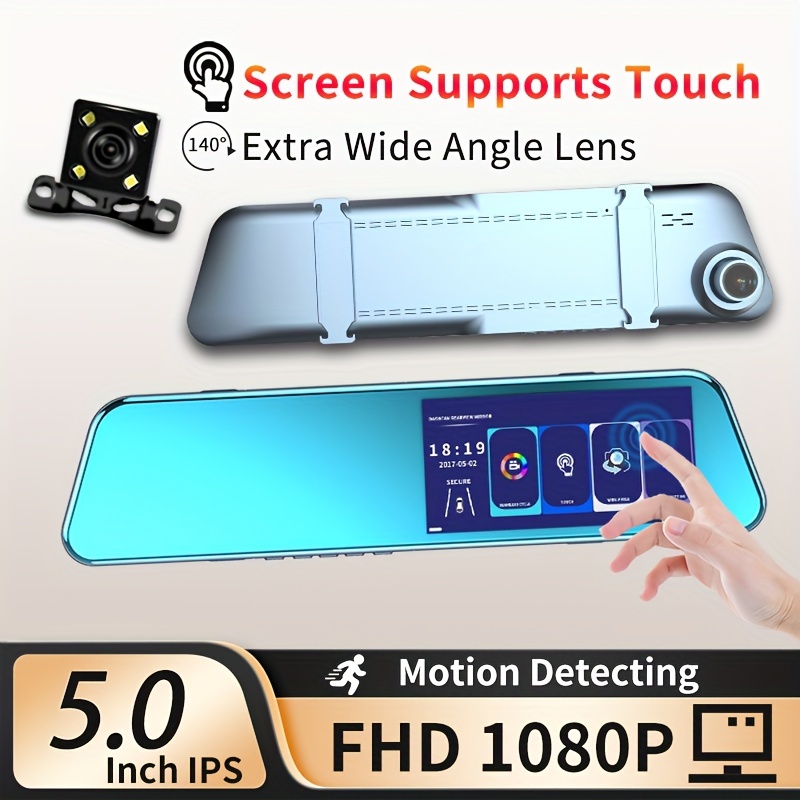 10mirror Dash Cam Front Rear 1080p Touch Screen Car - Temu
