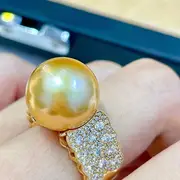 french romantic style ring 18k gold plated paved shining zirconia symbol of beauty and elegance match daily outfits party accessory details 6