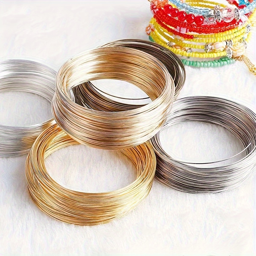 Memory Beading Iron Wire Beading Wire For Diy Jewelry - Temu
