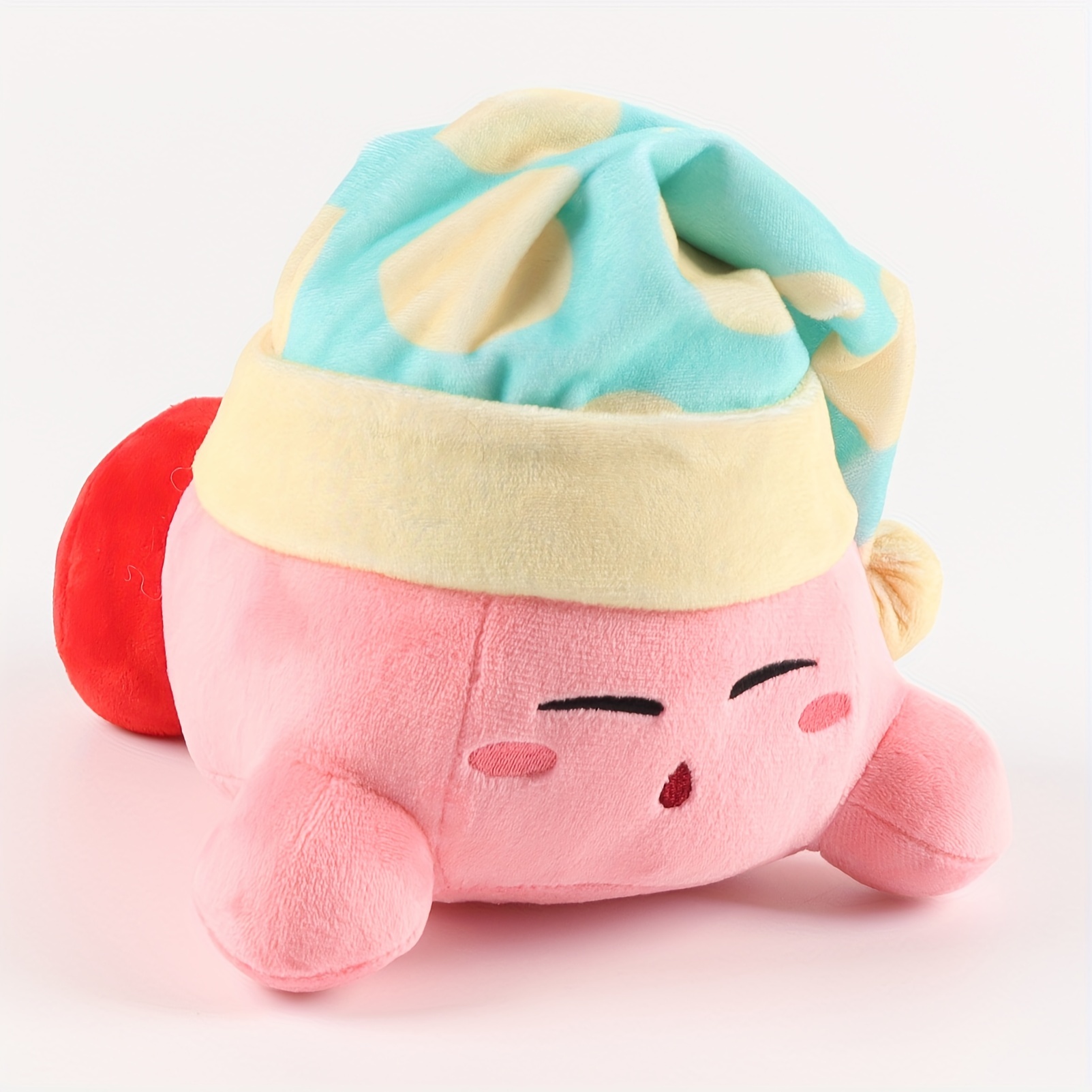 Cheap Anime Plush Toy Sleeping Kirby Plushies Stuffed Kirby Doll With  Nightcap Soft Gift For Child Girl