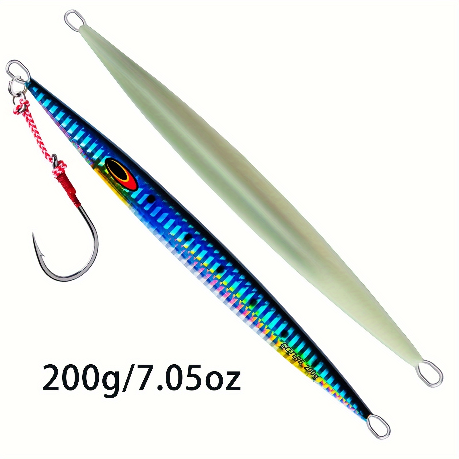  Goture Tuna Lures Vertical Saltwater Jigs Glow Lead Jigs Deep  Sea Fishing Lures for Tuna,Grouper,Dogtooth,Bass Salmon 250g : Sports &  Outdoors