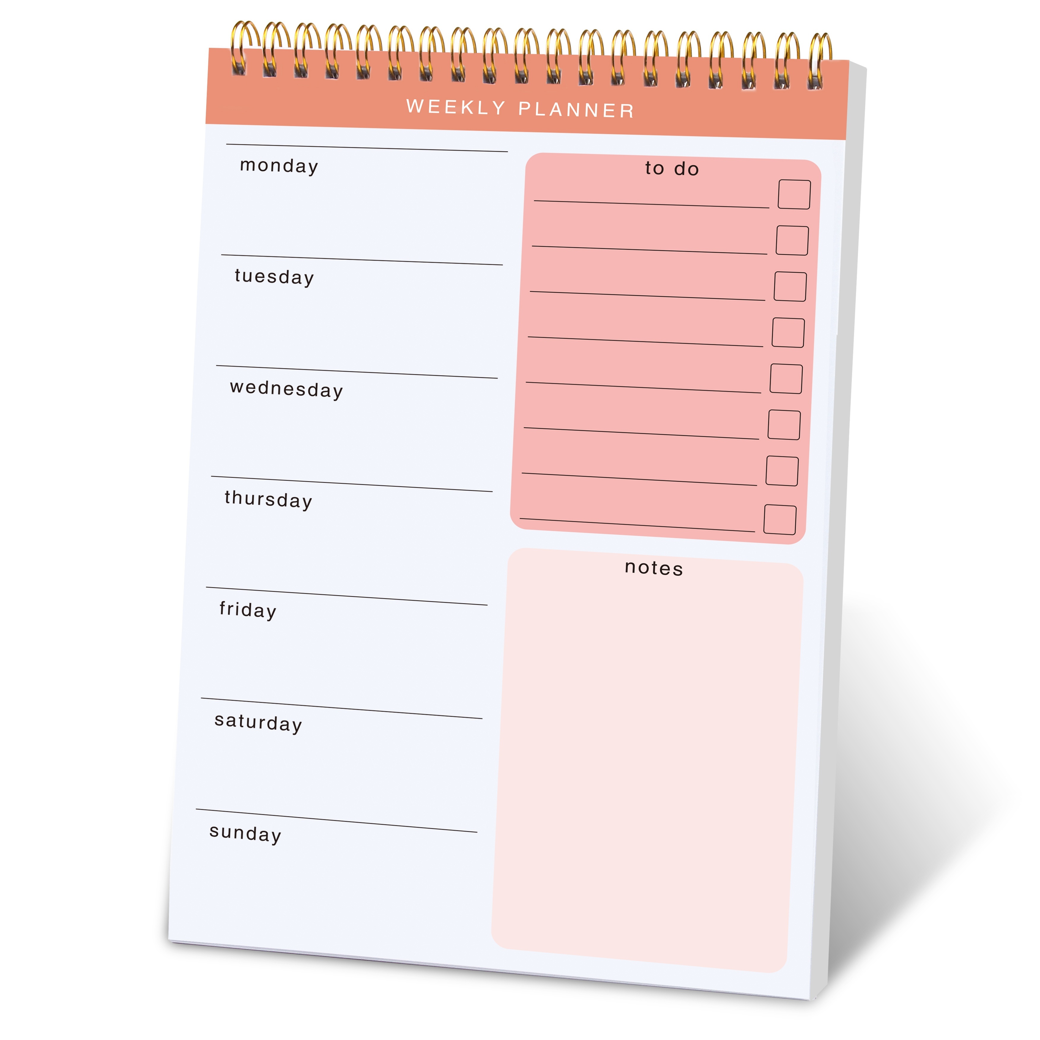 Pink Weekly To Do List Pad