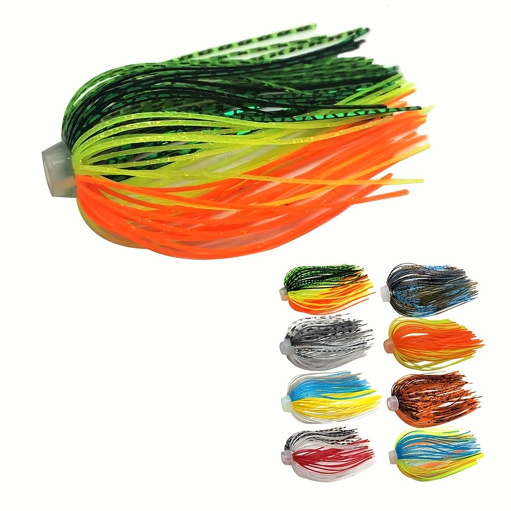  Jig Skirts Lures Kit Replacement Skirts for Spinnerbait Skirts  88 Strands Quick Change Jig Skirts Fishing Bait Accessories (10 Bundles) :  Sports & Outdoors