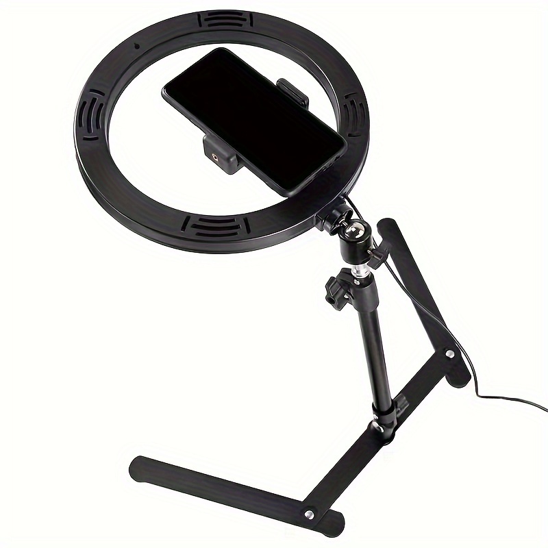 10.0 Inch Ring Fill Light Suits, Mobile Phone Beauty Light, Live Broadcast  Light Selfie Ring Fill Light, Adjustable Desktop Overhead Tripod Stand For