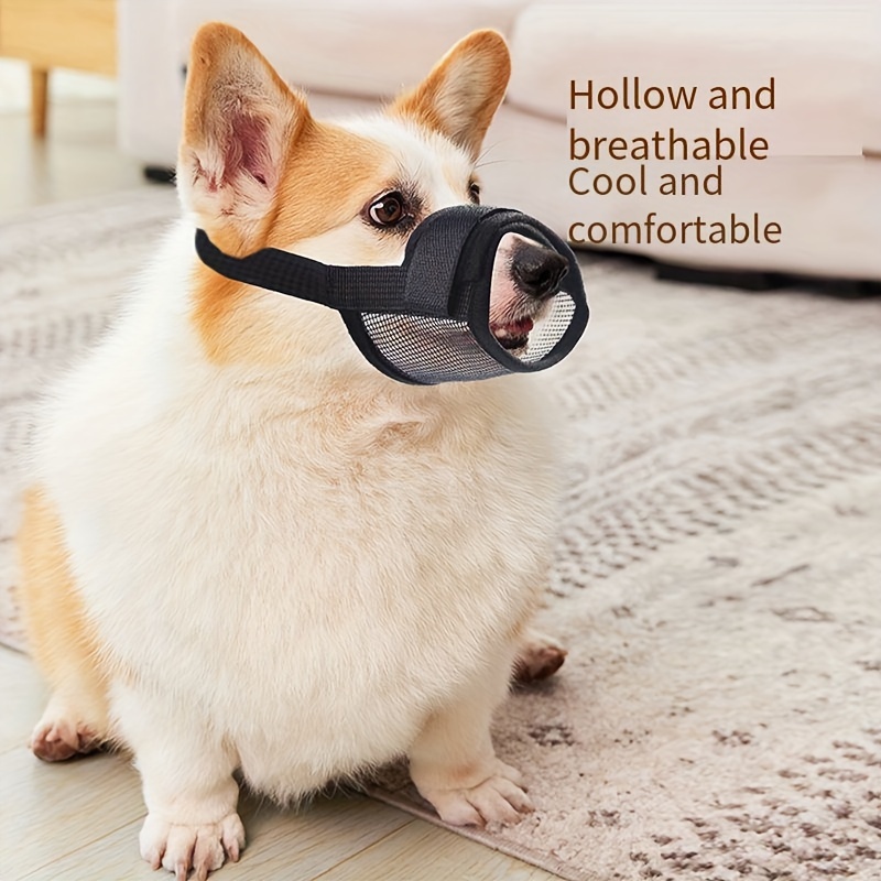 Breathable Nylon Mesh Dog Muzzle Adjustable Strap - Temu