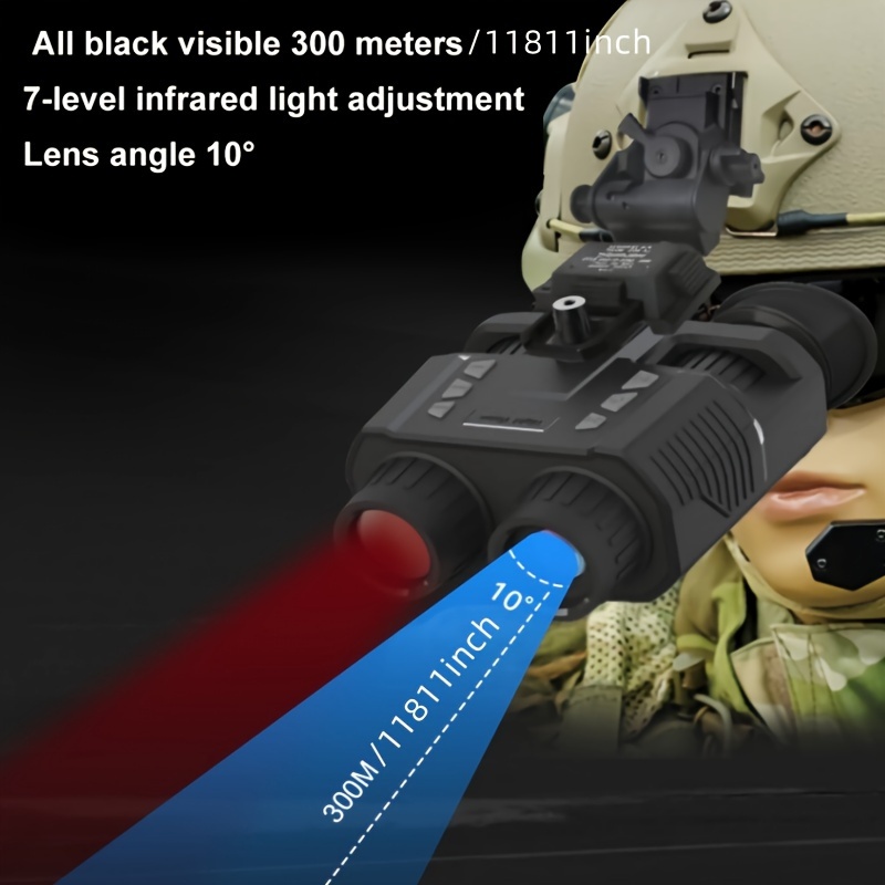 NVG7 Gen 2+ - Gafas de visión nocturna, prismáticos infrarrojos de visión  nocturna montados en la cabeza, gafas nocturnas para caza, espía, militar