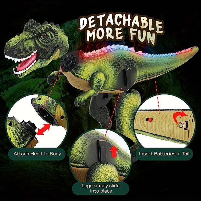 Roaring T-Rex LED Headlamp, Phare de dinosaure pour enfants, Torche frontale  à 90° avec batterie, Meilleur cadeau pour Noël, anniversaire, Halloween et  Nouvel An - Temu France