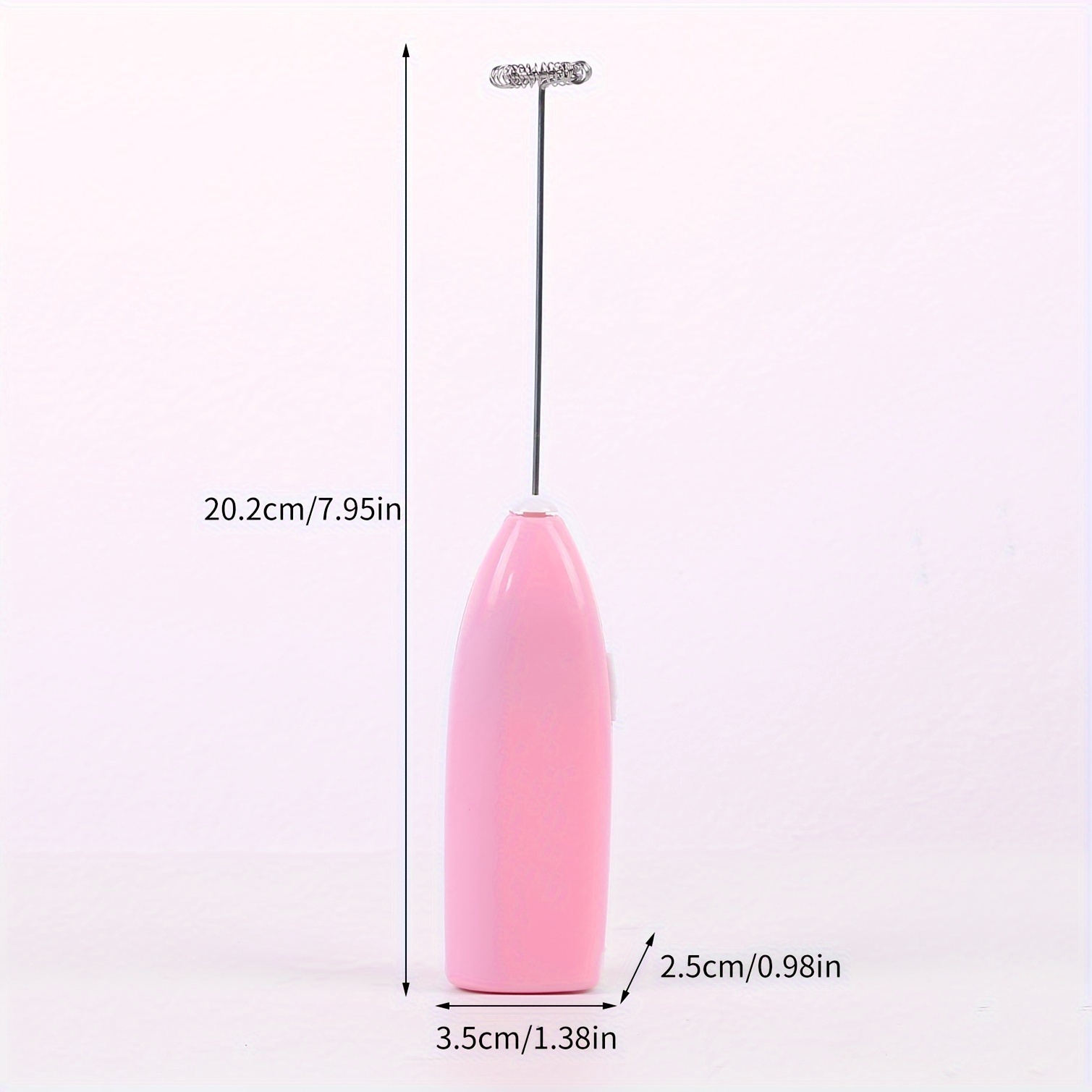 1pc Automatic Milk Frother & Coffee Mixer Electric Mini Handheld Egg  Beater, Pink