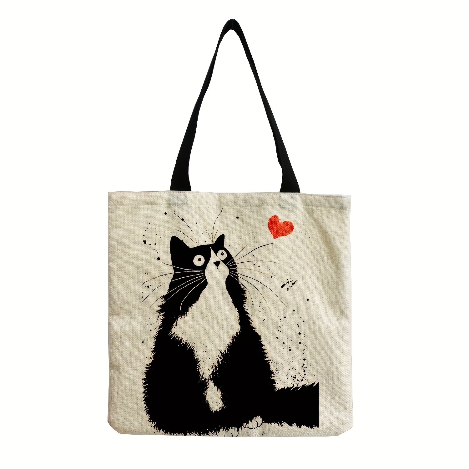 Cat Pattern Tote Bag - Travel and Work Essential