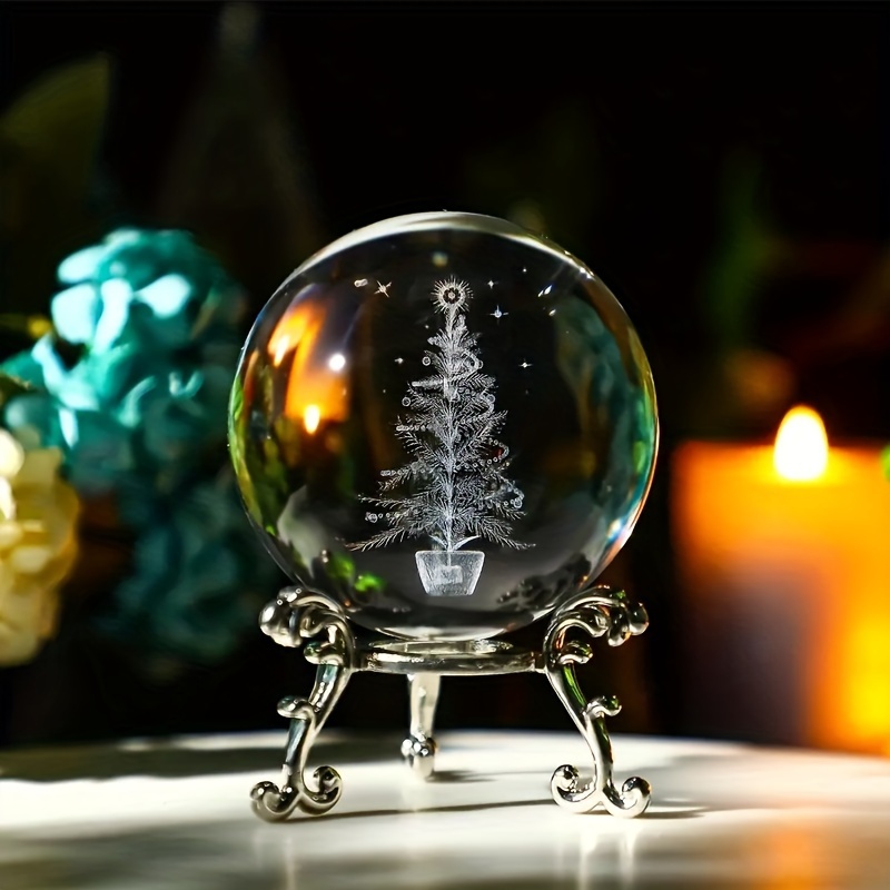 1 Boule De Cristal De Noël 3D Petite Veilleuse De 2 36 - Temu France