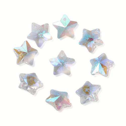 100pcs box clear ab christmas charms elegant for diy bracelet necklace earrings handmade craft small business supplies