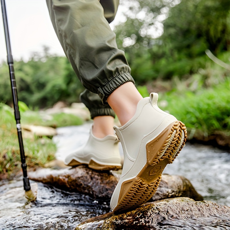 Zapatos De Pesca Antideslizantes Para Hombre Botas De Lluvia Resistentes al  Agua