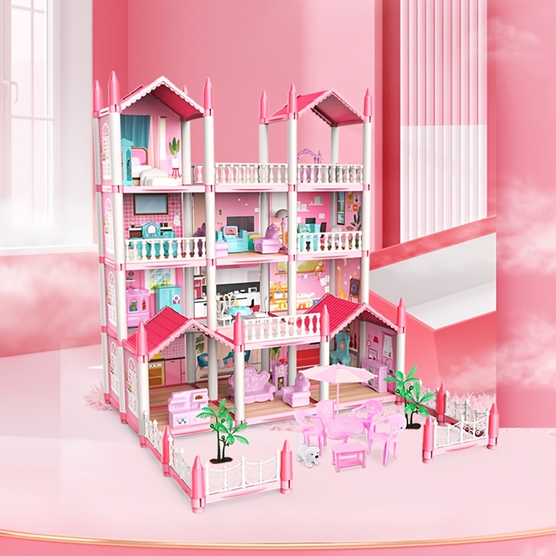 New Diy Doll House Girls Pretend Toy Handmade Castle Dollhouse Birthday  Gifts Educational Toys Villa For Girl Toys For Children - Doll Houses -  AliExpress