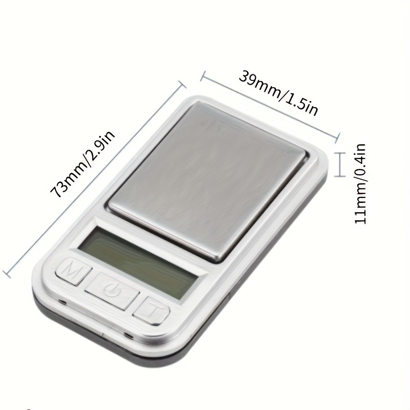 Weluvfit Mini Digital Pocket Scale - Precision Portable Gram Scale With Lcd  Display - Perfect For Jewelry, Herbs, Food, Gemstones, And Medicine - Car  Key Shape - Battery Included - Temu