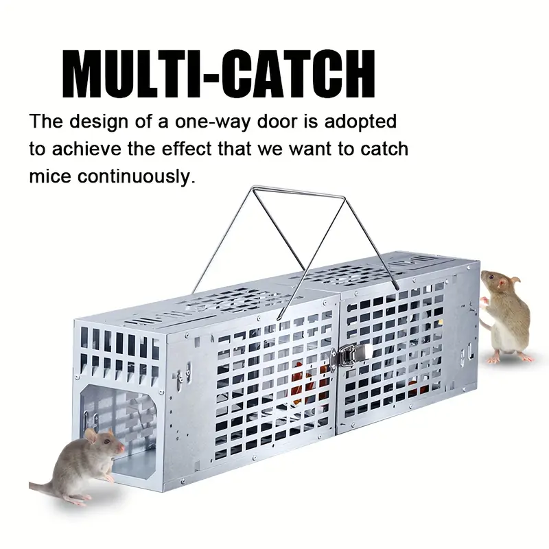 1pc Advanced Double Door Rodent Animal Cage Humane Live Mouse Trap