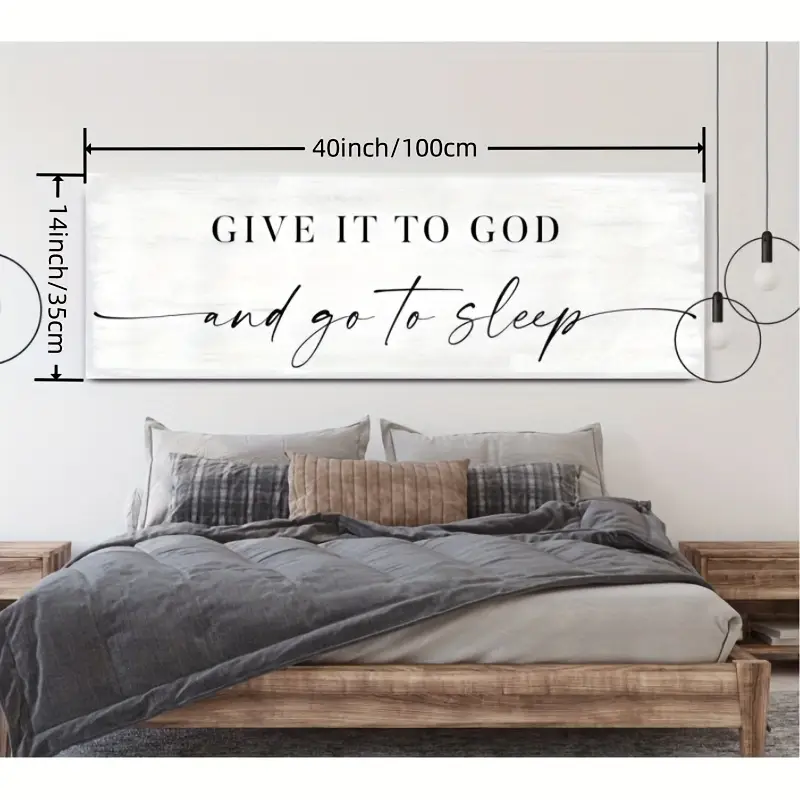 Canvas Poster Print Give God Go Sleep Sign Wall Art Canvas - Temu
