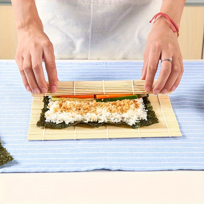 1pc Tapis À Rouler Pour Sushi Fabricant De Sushi Carré Tapis