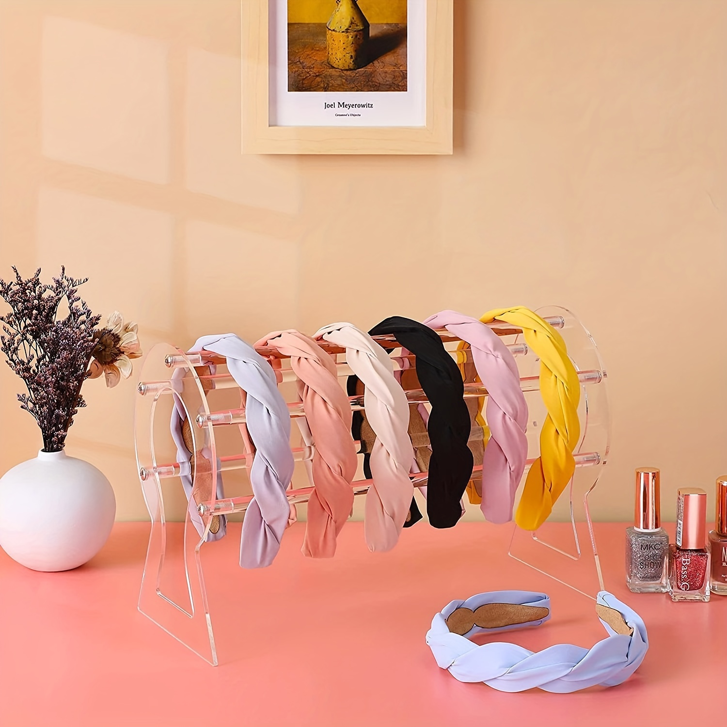 1pc Hair Clip Storage Hanging Organizer Box For Wall - Hair Accessory Holder  With Elastic Band, Hair Tie, Headband, And Scrunchies, New Style Hairpin  Claws Bag