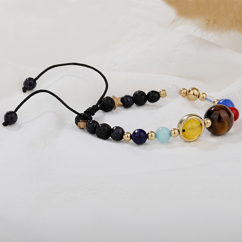 Theme Rope Bracelet System Solar Planets Shape - Temu