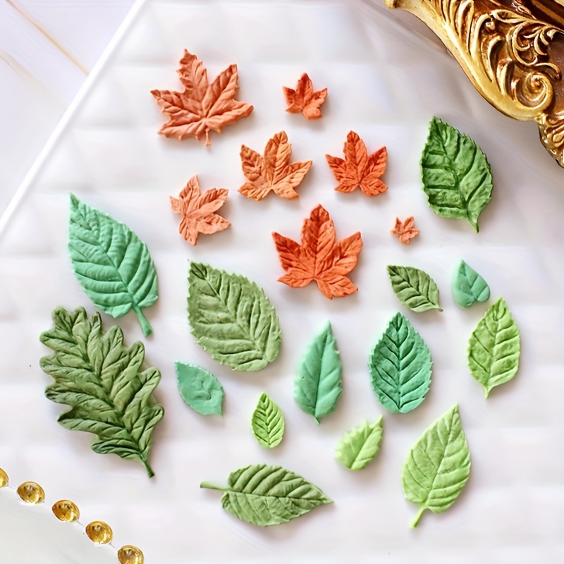 

1pc Mini Maple & Ginkgo Leaf Silicone Fondant Mold -, Diy Cake Decorating & Baking