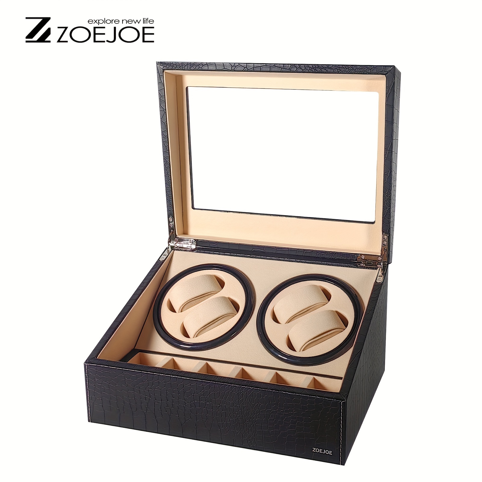 Automatic winding shop watch box