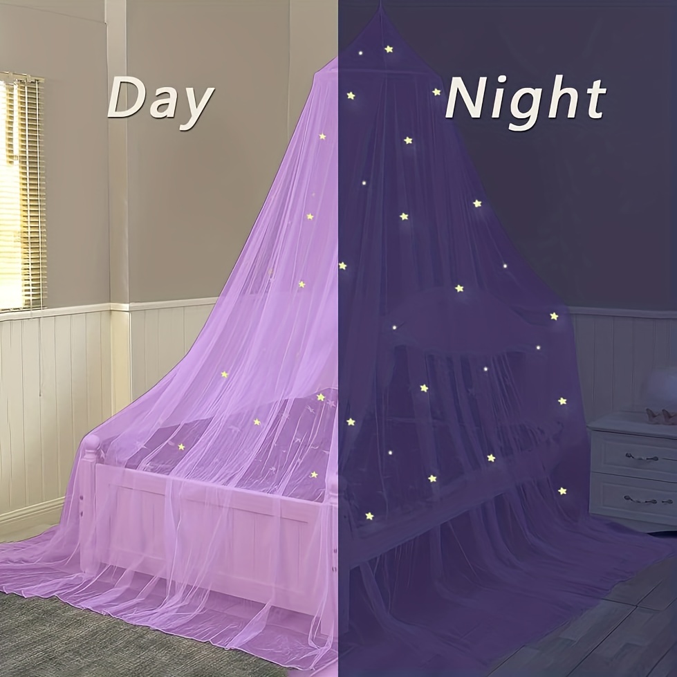 Encrypted Dome Mosquito Net Luminous Star Summer Bed Canopy - Temu