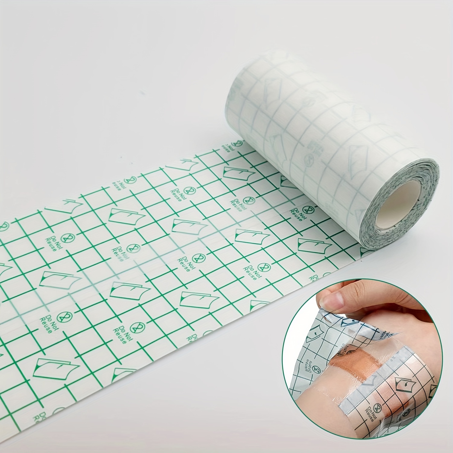  Nuanchu 9 Rolls Waterproof Bandages Transparent Film Dressing  Roll Stretch Clear Adhesive Bandages Shower Dressing Tape for Shower  Swimming Tattoo, 3 Sizes(6 Inch, 8 Inch, 10 Inch Wide) : Health & Household