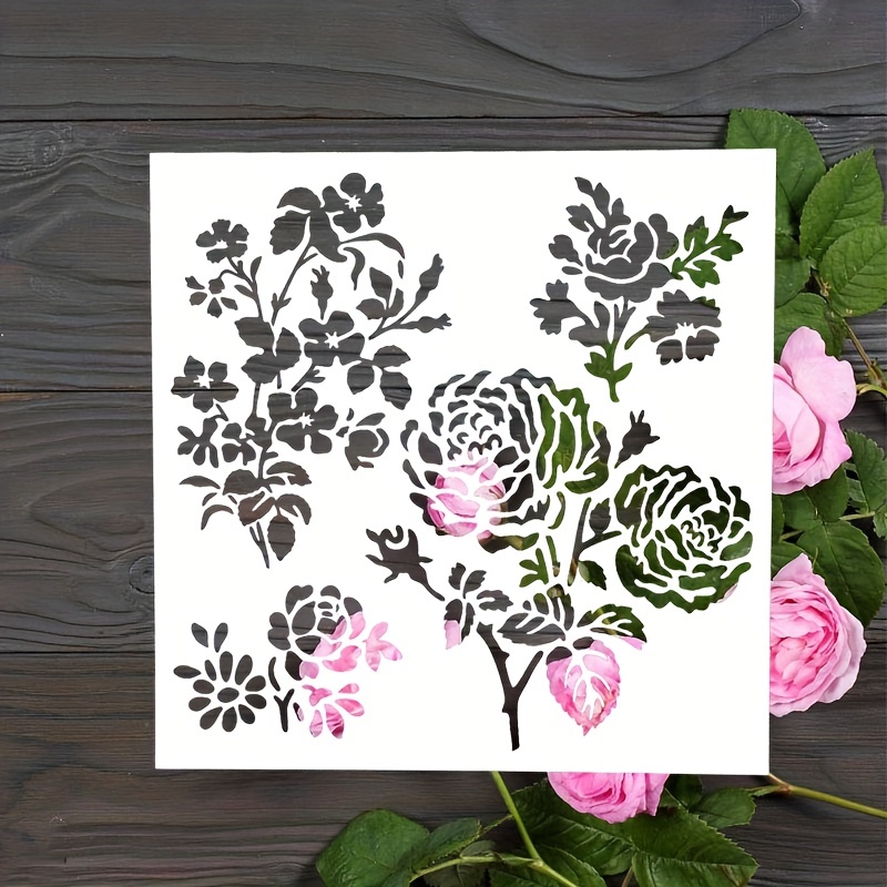  Stencil for Painting on Wood, Canvas, Paper, Walls and  Furniture - 6x6 Inch Floral Stencil - DIY Art and Craft Reusable Stencils - Paint  Stencil (Lily 6x6) : Arts, Crafts & Sewing