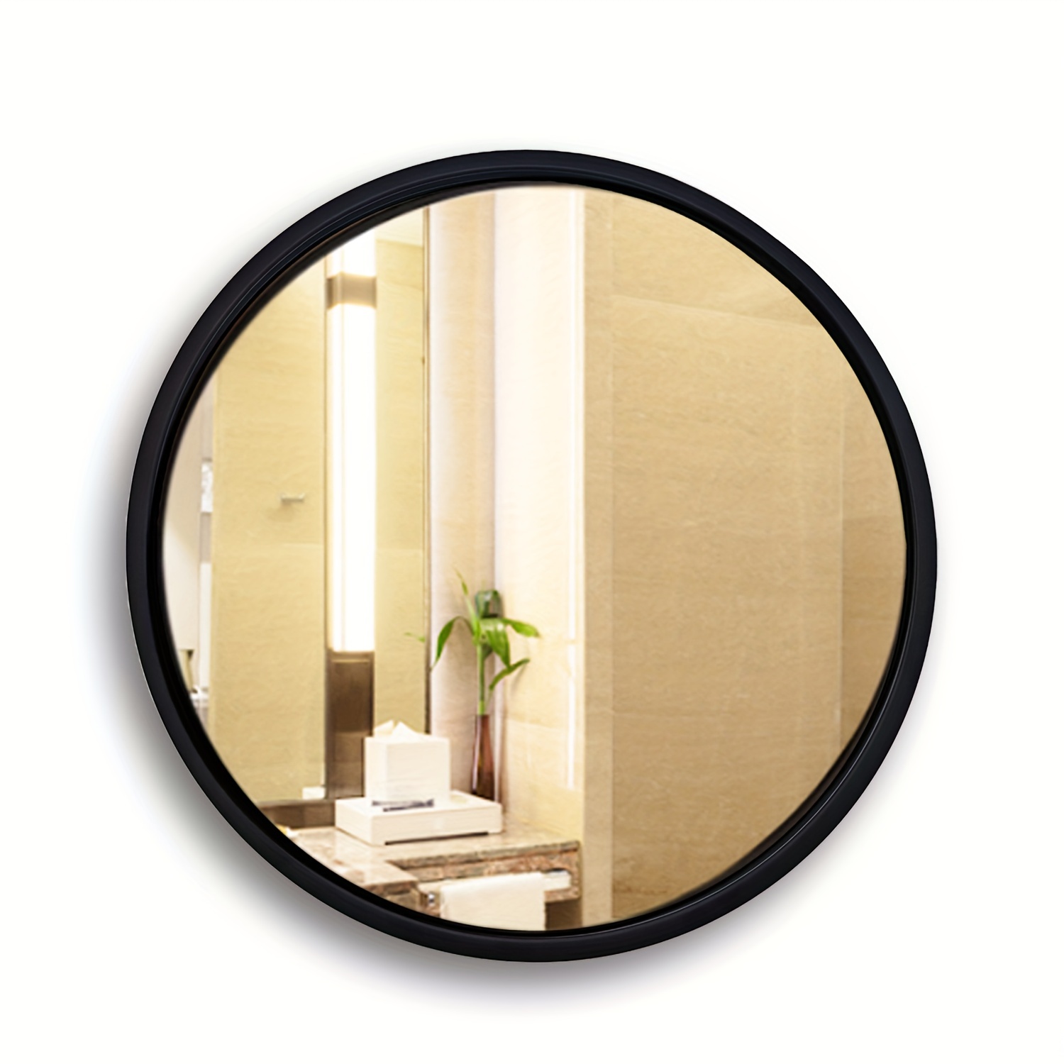 Wall Mounted Mirror, Black Round Mirror, Wall Mounted Circle Mirror With  Metal Frame, Suitable For Bathroom, Vanity, Entryway Temu Australia