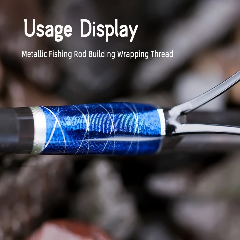 1 Spool Metallic Fishing Rod Wrapping Thread Rod Tying Guide - Temu  Australia