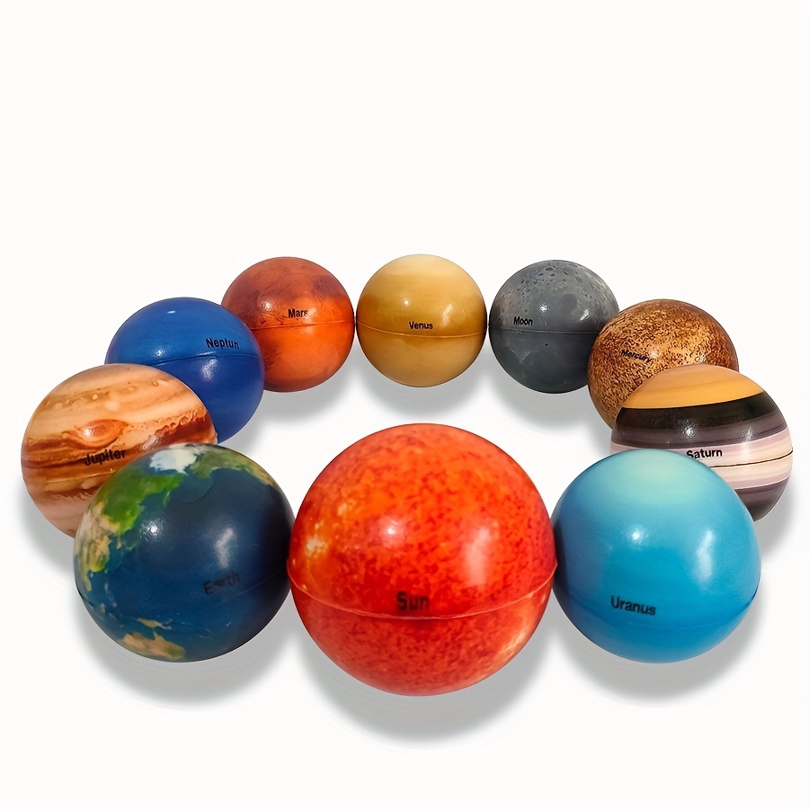 Solar System Planet Balls For Kids Set Hand Squeeze Sensory - Temu