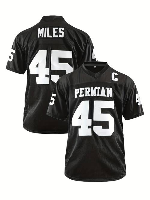 mens retro permian 45 football jersey embroidery american football jerseys perfect for festival party outdoor sports
