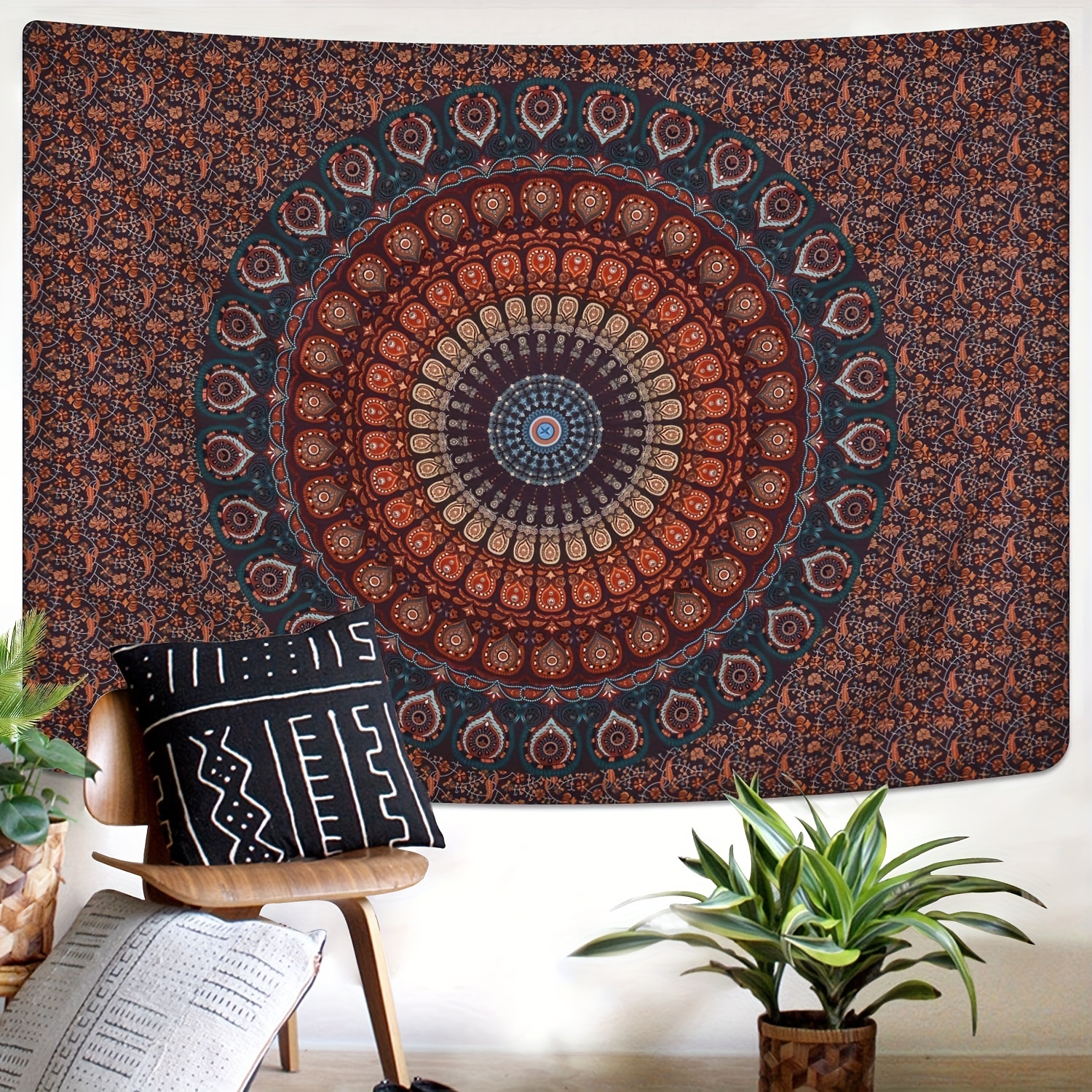 Bohemian Aesthetic Tapestry Creative Wall Hanging Graphic - Temu