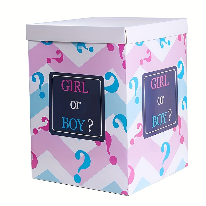 SCATOLA SORPRESA BABY SHOWER FESTE SURPRISE BOX BOY OR GIRL : :  Casa e cucina